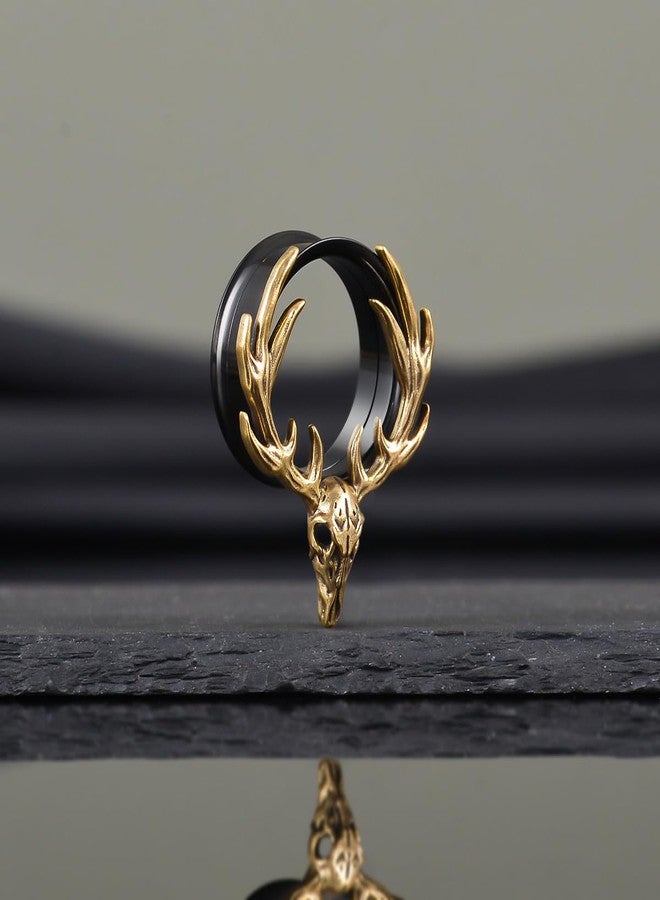 COOEAR Double Flared Ear Tunnel, Flesh Ear Gauges Expander, Piercing Stretchers Earrings 0g. - Image 3